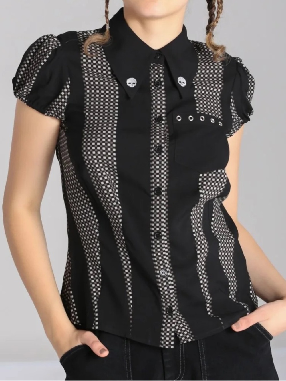NWOT Hell Bunny Lita blouse